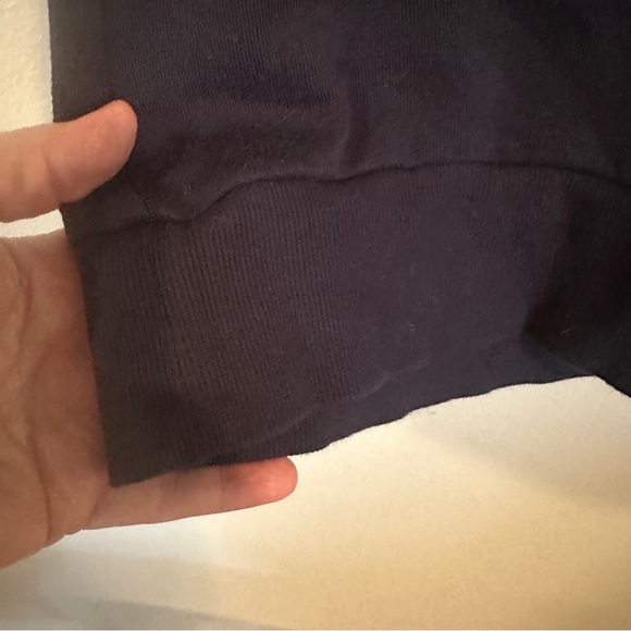 Tommy Hilfiger Size XS Fleece Spellout Tunic Sweatshirt Navy Blue - Picture 7 of 11